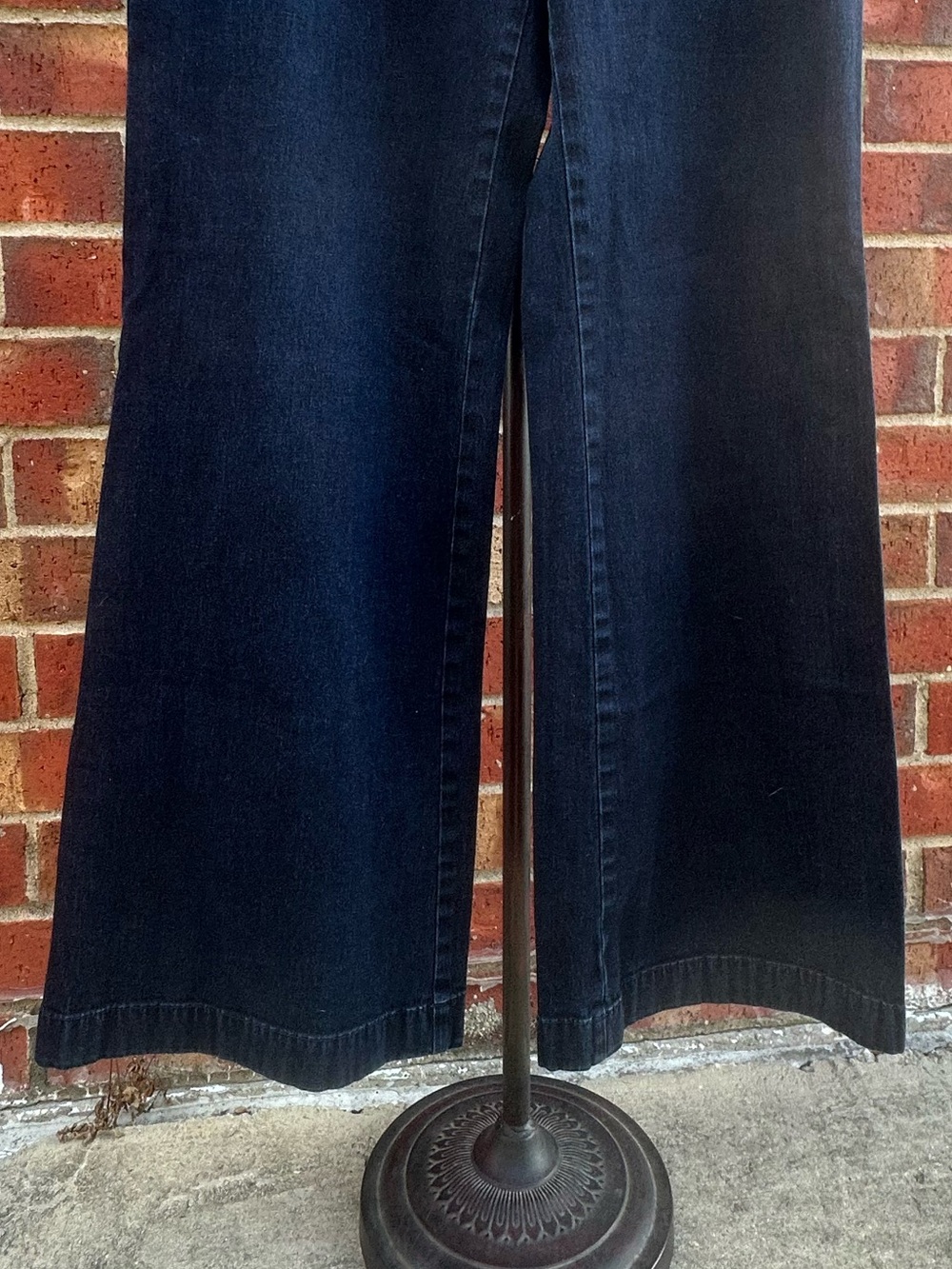 Ann Taylor Jeans Wide-Leg Denim Sailor Style Button Nautical Coastal Academia - Picture 5 of 16